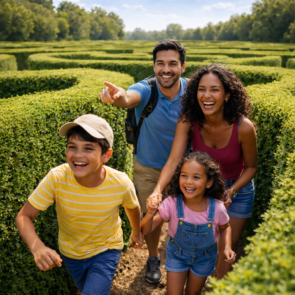 Family within a maze